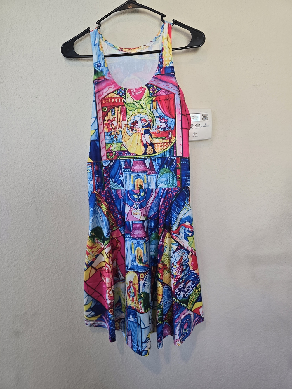 Plus Size Girls' Multi-Color Stained-Glass Princess Costume Dress Sz 3X